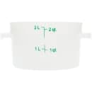 Carlisle 2 qt Round Storage Container - White (1097302) thumbnail 3