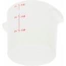 Carlisle 6 qt Round Storage Container - White (1097502) thumbnail 3