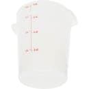 Carlisle 8 qt Round Storage Container - White (1097602) thumbnail 2