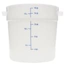 Carlisle 18 qt Round Storage Container - White (1097802) thumbnail 3