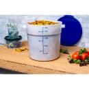 Carlisle 18 qt Round Storage Container - White (1097802) thumbnail 5