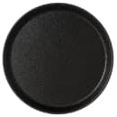 Carlisle 11" Round Griptite™ 2 Serving Tray - Fiberglass, Black (1100GR2004) thumbnail 2