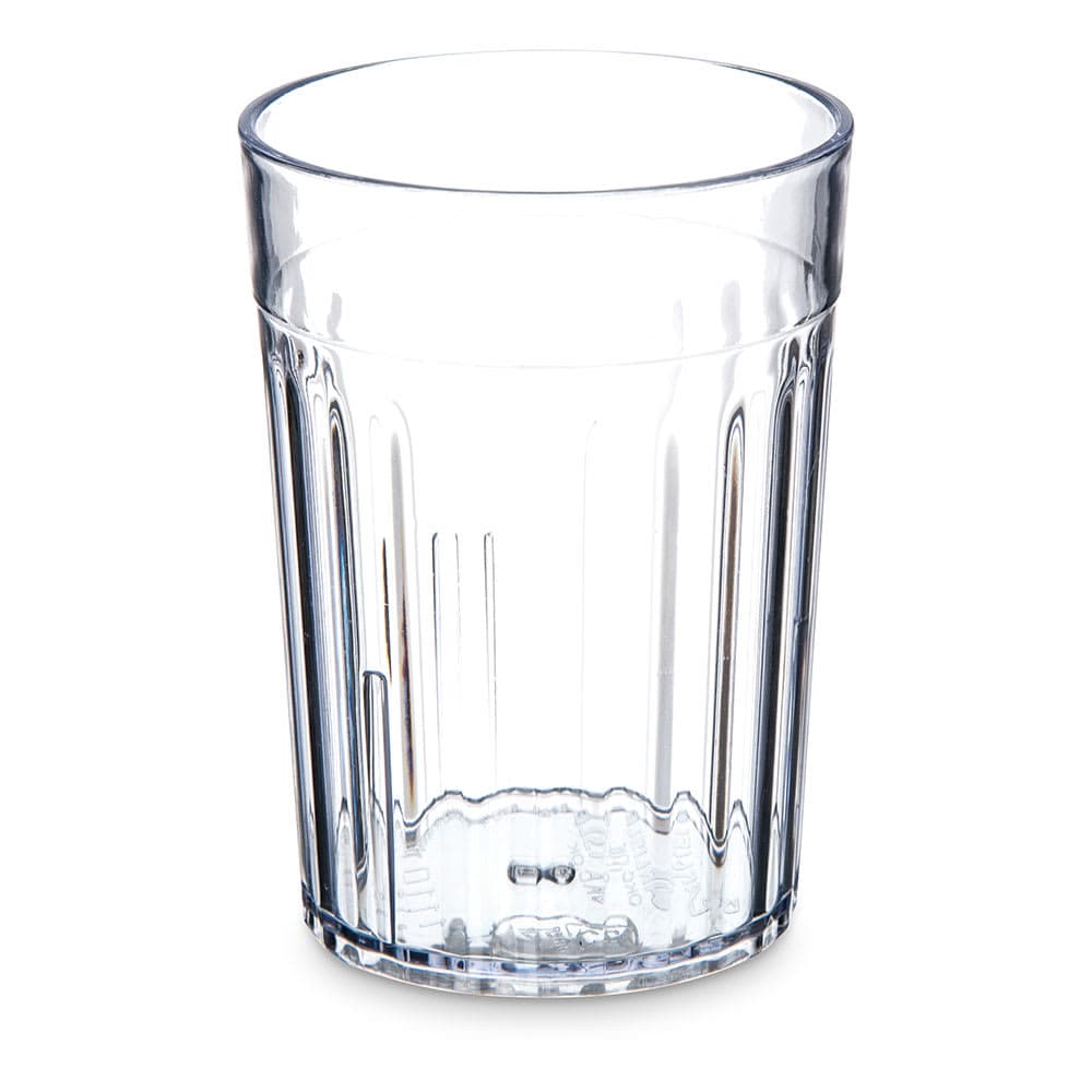 Carlisle 10 oz Clear Fluted Plastic Tumbler (111007)
