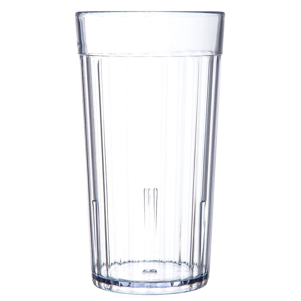 Carlisle 12 oz Clear Fluted Plastic Tumbler (111207)