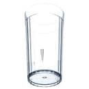 Carlisle 12 oz Clear Fluted Plastic Tumbler (111207) thumbnail 2