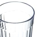 Carlisle 12 oz Clear Fluted Plastic Tumbler (111207) thumbnail 3