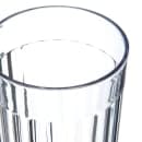 Carlisle 16 oz Clear Fluted Plastic Tumbler (111607) thumbnail 4