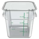 Carlisle 4 qt Square Food Storage Container - Clear (1195107) thumbnail 2