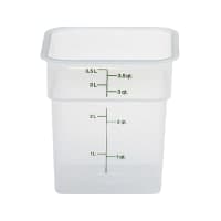 Carlisle 4 qt Square Food Storage Container - Clear (1195107) thumbnail 7