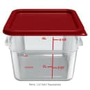 Carlisle 6 qt Square Food Storage Container - Clear (1195207) thumbnail 4