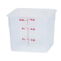 Carlisle 6 qt Square Food Storage Container - Clear (1195207) thumbnail 6