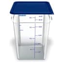 Carlisle 22 qt Square Food Storage Container - Polycarbonate, Clear (1195607) thumbnail 3