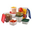 Carlisle 2 qt Square Food Storage Container - Polyethylene, Clear (11960PE02) thumbnail 8