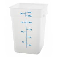 Carlisle 22 qt Square Food Storage Container - White (11966PE02) thumbnail 3
