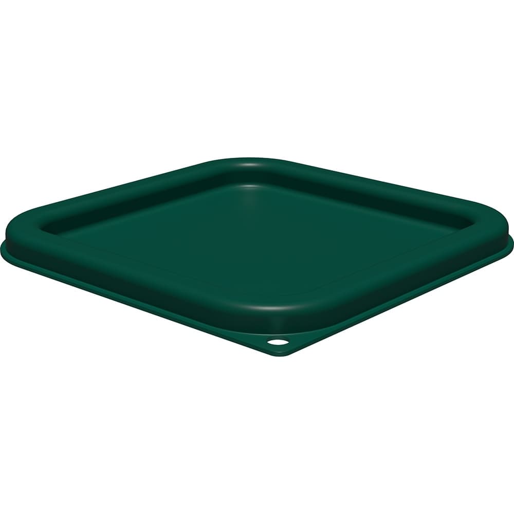 Carlisle Lid for 2 to 4 qt Squares Food Storage Containers - Polyethylene, Forest Green (1197008)