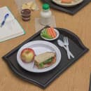 Carlisle Plastic Fast Food Tray - 17"L x 12"W, Black (1217BT03) thumbnail 5