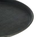 Carlisle 14 5/8" Round Serving Tray - Rubber Liner, Black (1400GL004) thumbnail 4