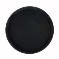 Carlisle 14 5/8" Round Serving Tray - Rubber Liner, Black (1400GL004) thumbnail 6