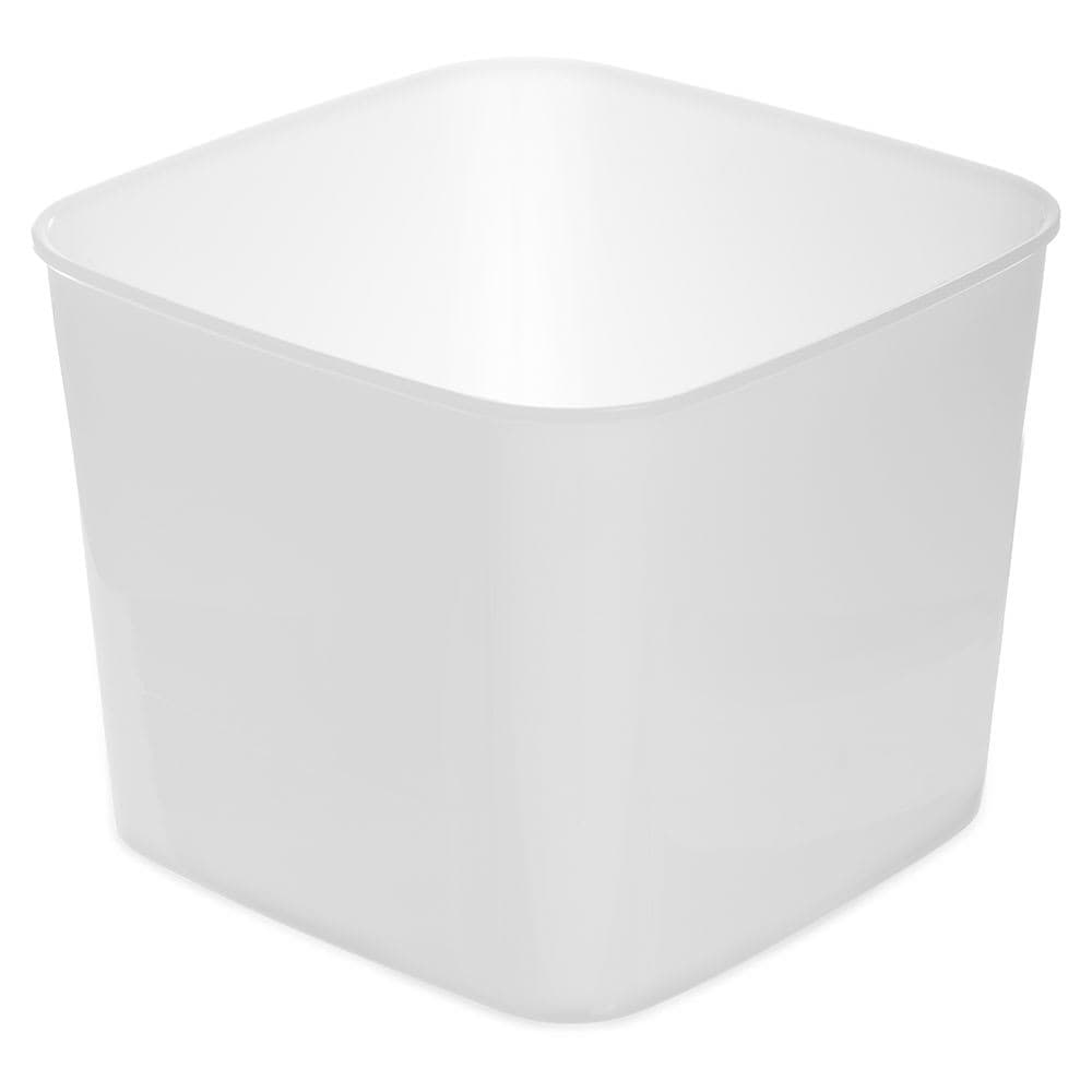 Carlisle 6 qt Square Food Storage Container - White (155602)