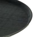 Carlisle 16 7/16" Round Serving Tray - Rubber Liner, Black (1600GL004) thumbnail 4