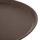 Carlisle 16" Round Griptite™ 2 Serving Tray - Fiberglass, Brown (1600GR2076) thumbnail 3
