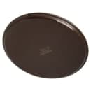 Carlisle 16" Round Griptite™ 2 Serving Tray - Fiberglass, Brown (1600GR2076) thumbnail 4
