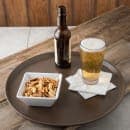 Carlisle 16" Round Griptite™ 2 Serving Tray - Fiberglass, Brown (1600GR2076) thumbnail 5