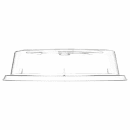Carlisle 11" Plate Cover - Polycarbonate, Clear (199307) thumbnail 3