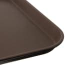 Carlisle Rectangular Griptite™ 2 Serving Tray - 22" x 16", Fiberglass, Brown (2216GR2Q076) thumbnail 3