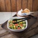 Carlisle Rectangular Griptite™ 2 Serving Tray - 22" x 16", Fiberglass, Brown (2216GR2Q076) thumbnail 5