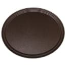Carlisle Oval Griptite™ 2 Serving Tray - 24" x 19", Fiberglass, Brown (2500GR2076) thumbnail 2