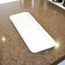 Carlisle Rectangular Market Tray - 25 1/2" x 8 3/4", Pearl White (269FMT301) thumbnail 2