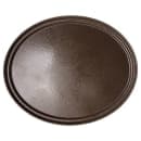 Carlisle Oval Griptite™ 2 Serving Tray - 27" x 22", Fiberglass, Brown (2700GR2076) thumbnail 2
