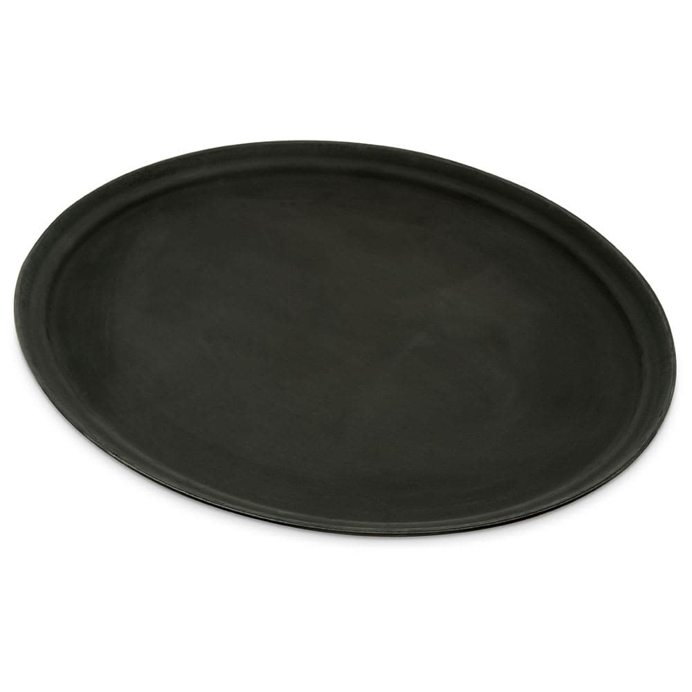 Carlisle Oval Serving Tray - 27 1/16x22 5/16", Fiberglass, Black (2700GR2004)
