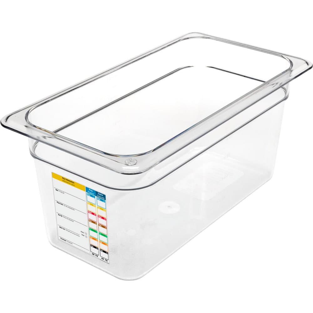 Carlisle 6"D Third Size Food Pan w/ Integrated Label (30662IMLUC07)
