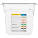 Carlisle 6"D Third Size Food Pan w/ Integrated Label (30662IMLUC07) thumbnail 2