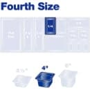 Carlisle 4"D Quarter Size Food Pan (3068107) thumbnail 5