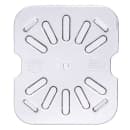 Carlisle 1/6 Size Drain Shelf for Food Pans - Clear (3068907) thumbnail 2