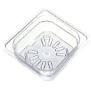 Carlisle 1/6 Size Drain Shelf for Food Pans - Clear (3068907) thumbnail 3