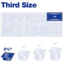 Carlisle 2 1/2"D Third Size High Temp Food Pan - Stackable (3086013) thumbnail 6