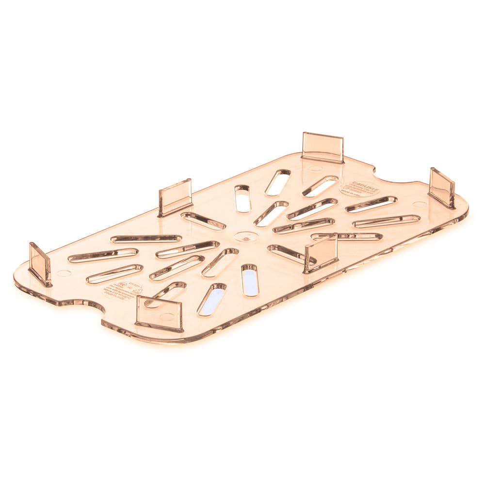 Carlisle 1/4 Size High Heat Drain Shelf - Amber (3089513)