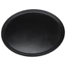 Carlisle Oval Griptite™ 2 Serving Tray - 31" x 24", Fiberglass, Black (3100GR2004) thumbnail 2