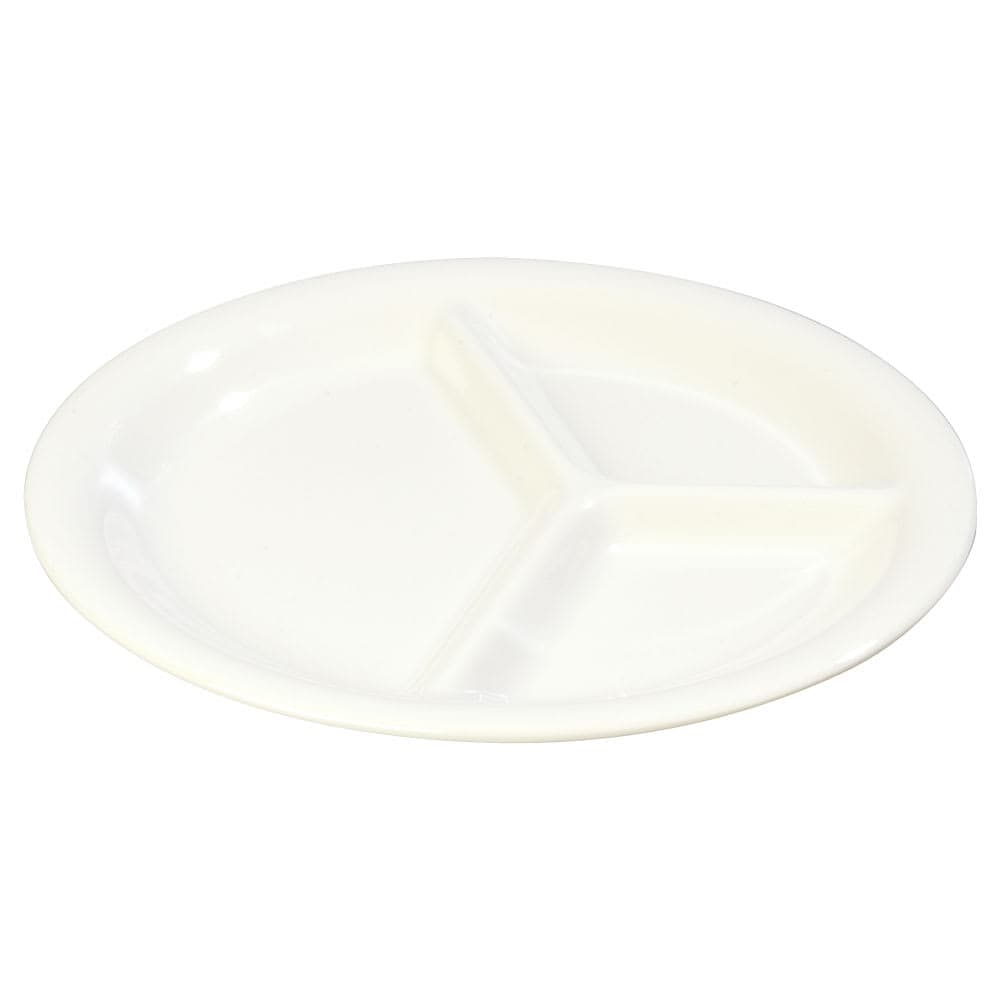 Carlisle 10 1/2" Round Melamine Dinner Plate, White (3300002)