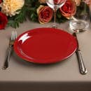 Carlisle 7 1/4" Round Melamine Salad Plate, Red (3300605) thumbnail 2
