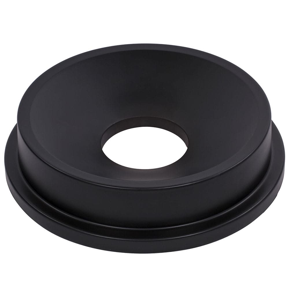 Carlisle Round Funnel Trash Can Lid - Plastic, Black (34103503)