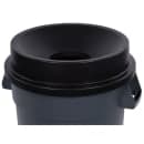 Carlisle Round Funnel Trash Can Lid - Plastic, Black (34103503) thumbnail 4