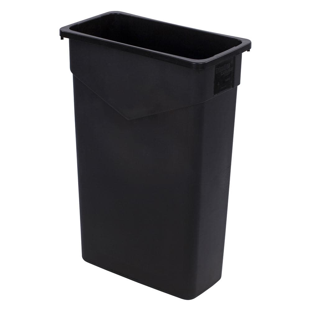 Carlisle 23 gallon Commercial Trash Can - Plastic, Rectangular, Built-in Handles (34202303)