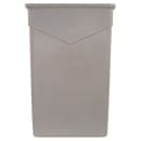 Carlisle 23 gallon Commercial Trash Can - Plastic, Rectangular, Built-in Handles (34202306) thumbnail 2