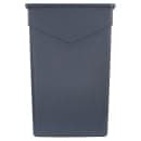 Carlisle 23 gallon Commercial Trash Can - Plastic, Rectangular, Built-in Handles, Gray (34202323) thumbnail 2
