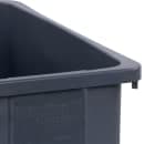 Carlisle 23 gallon Commercial Trash Can - Plastic, Rectangular, Built-in Handles, Gray (34202323) thumbnail 3